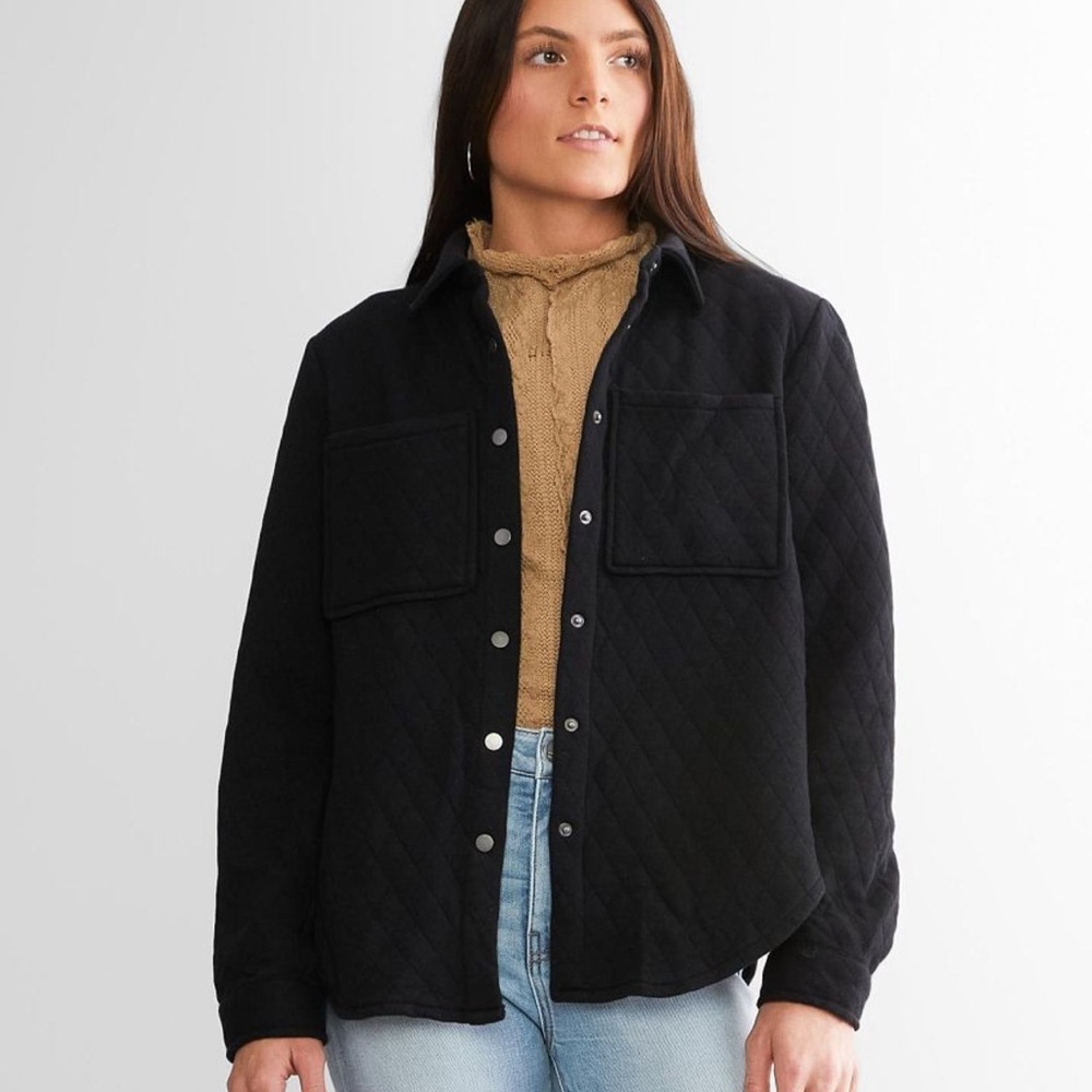 Love Tree Black corduroy “shacket” small